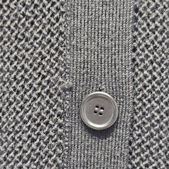 Akris Punto Open Knit Mesh Button-Down Polo Cardigan Top Short Sleeve Old Money - Picture 13 of 13